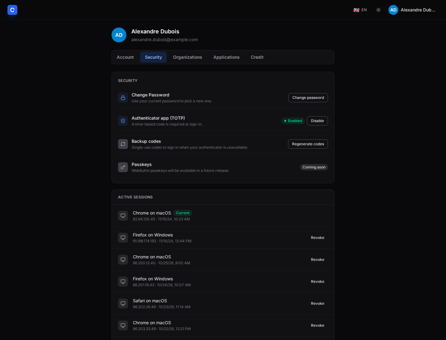 Profile security